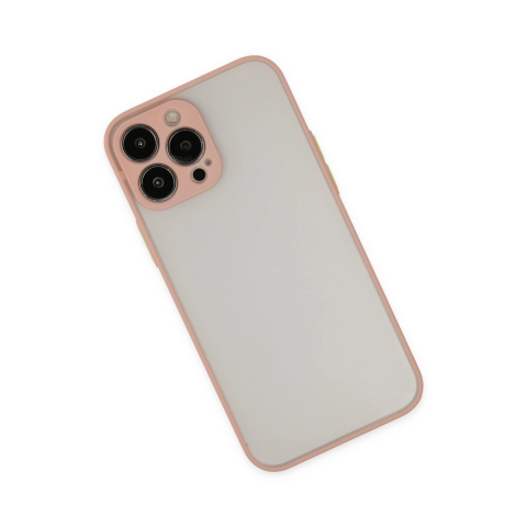 Apple İphone 15 Pro Max Kılıf Montreal Silikon Kapak - Pembe