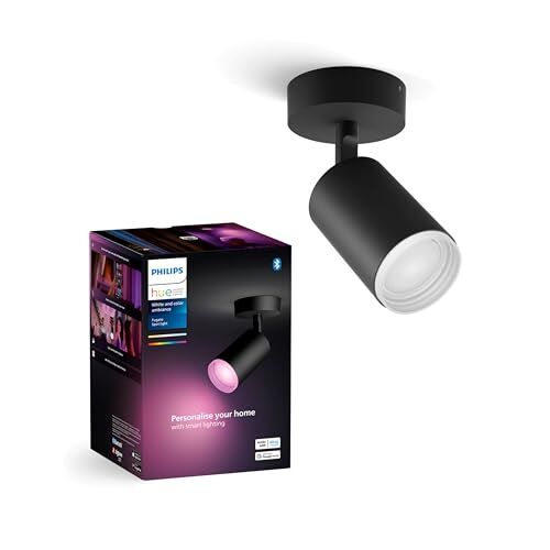 Akıllı LED Spot Lamba 1x4.2W Siyah v2-25.000 Saat Ampul Kullanım Ömrü
