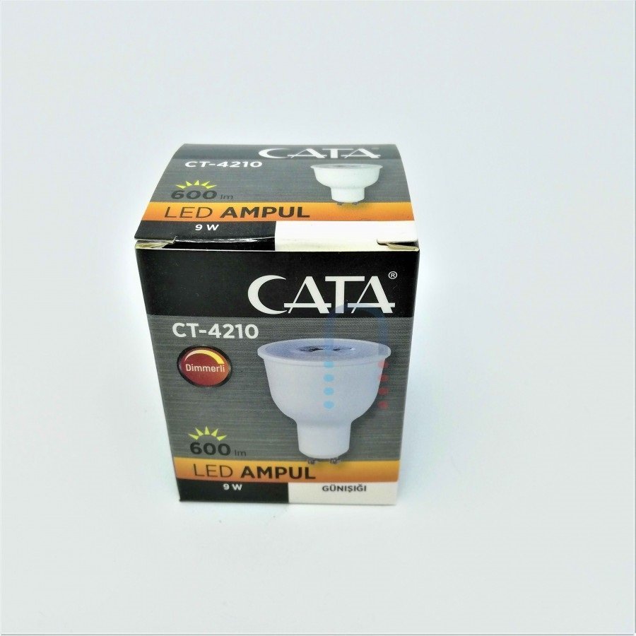 Cata 9W Led Ampul (Gu-10 Dimlenebilir) (Beyaz) CT-4210B