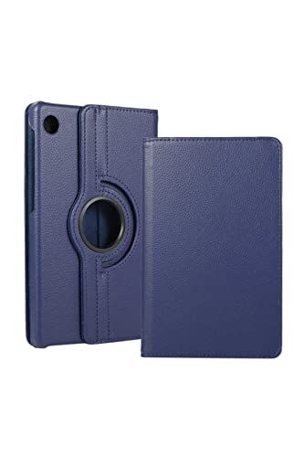 Huawei Mate Pad T10 ile Uyumlu Lacivert, Standlı, Kapaklı ve Dönebilen Tablet Kılıfı