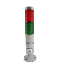 Mutlusan T5 Serisi 2 Katlı Işıklı Kolon Sabit Buzzer 24Vdc 129 087 000302