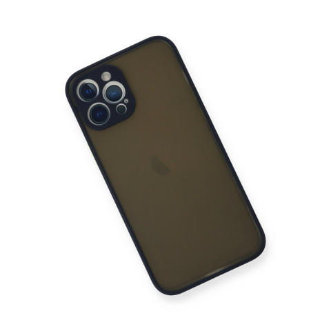 Apple İphone 12 Pro Max Kılıf Montreal Silikon Kapak - Lacivert