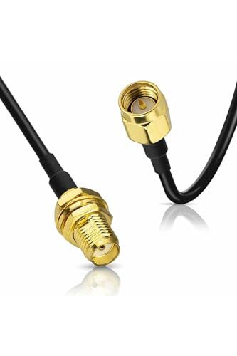 Uzatma Kablosu, Alkatronik RG174 50 ohm Koaksiyel Sma Erkek Dişi 10 Metre Kablo RF Sinyal 0-6Ghz Koeksiyel