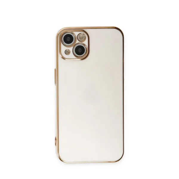 Apple iPhone 15 Kılıf Volet Silikon - Beyaz