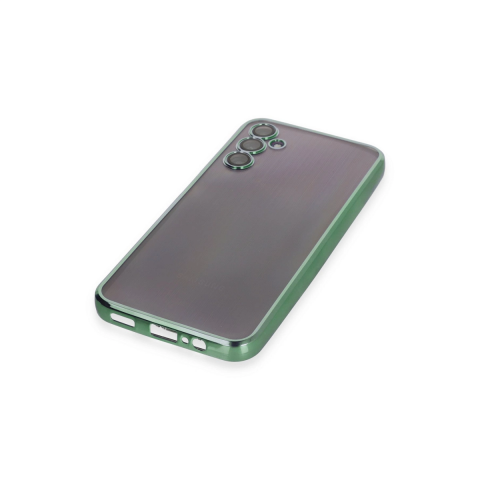 Samsung Galaxy A14 4g Kılıf Razer Lensli Silikon - Yeşil