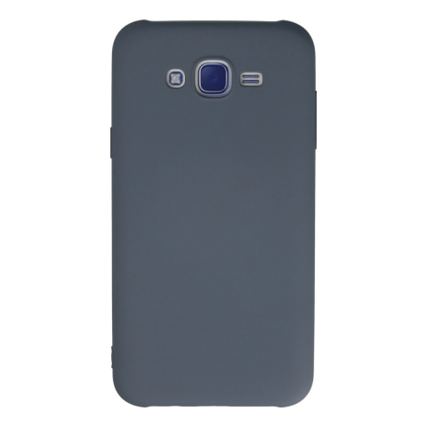 Samsung Galaxy J7 Kılıf Nano İçi Kadife Silikon - Gri
