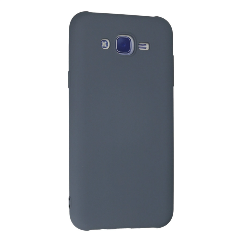 Samsung Galaxy J7 Kılıf Nano İçi Kadife Silikon - Gri