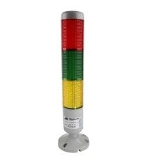 Mutlusan T5 Serisi 3 Kat Işıklı Kolon Flaşörlü Buzzer 220Vac 129 087 000318
