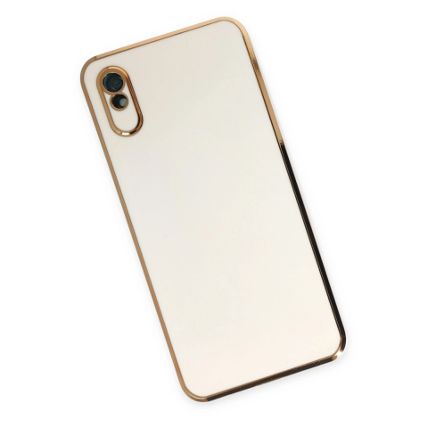 Xiaomi Redmi 9a Kılıf Volet Silikon - Beyaz