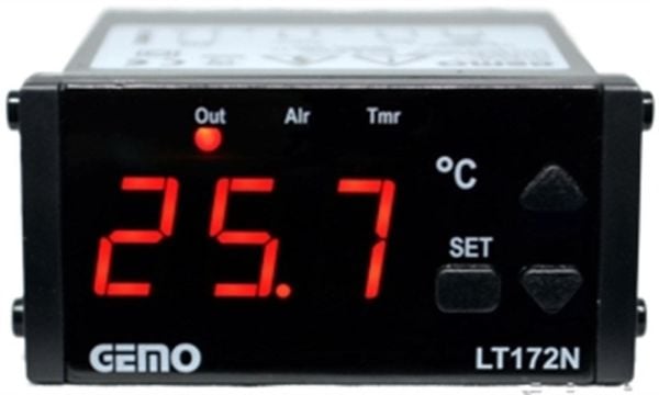 Gemo LT172N-12VDC-R + GM-NTC-105C Sıcaklık Kontrol (36x72)