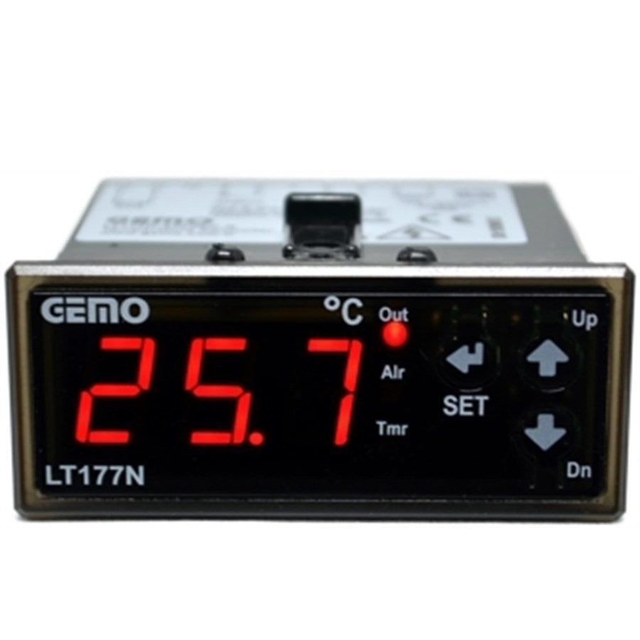 Gemo LT177N-230VAC-R + GM-NTC-105C Sıcaklık Kontrol (35x77)