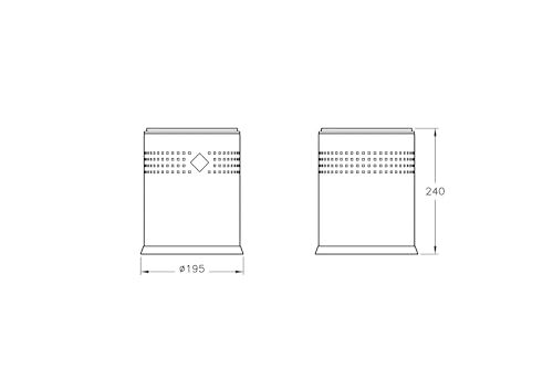 Arkitekta A44048 Çöp Kovası, 3 L, Parlak Paslanmaz Çelik Kaplama