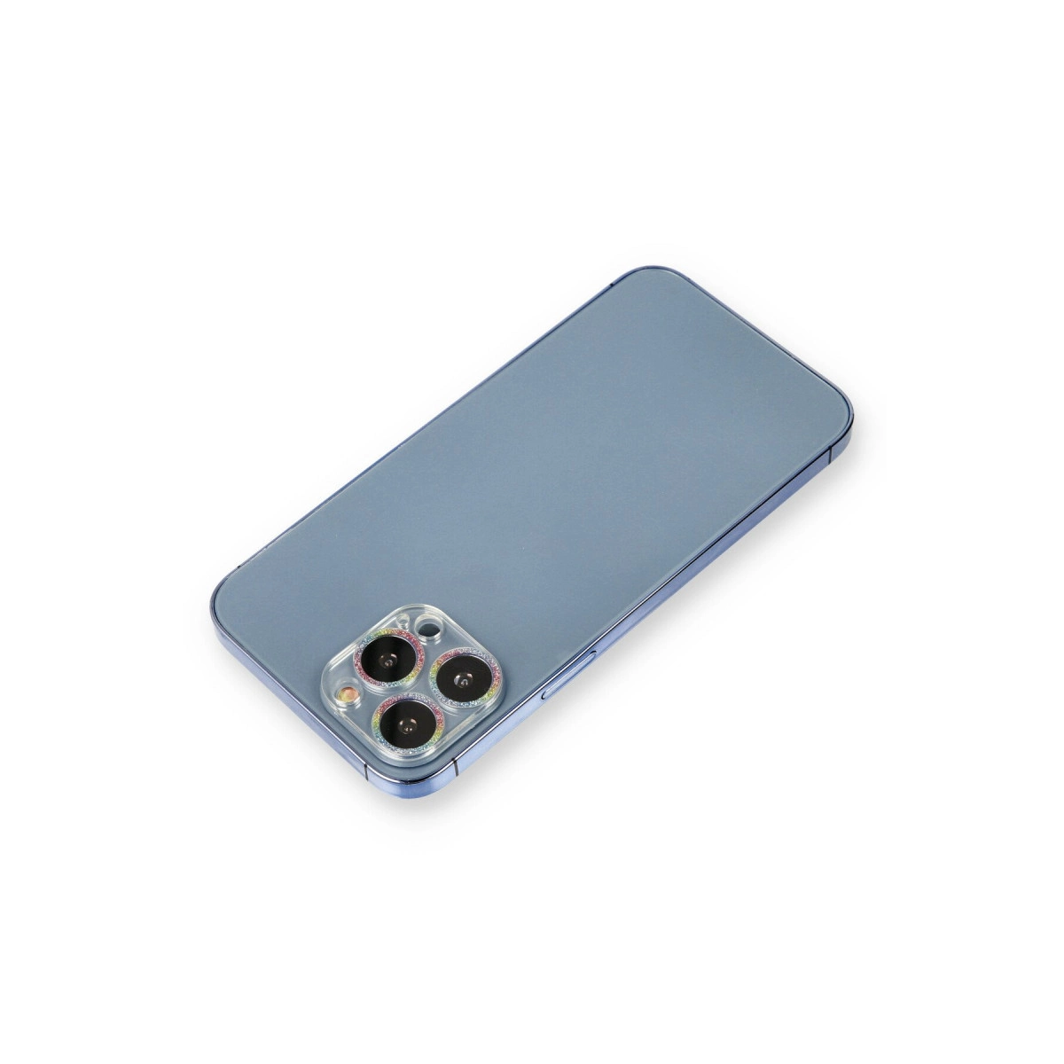 Apple İphone 12 Pro Max Shine Kamera Lens Koruma Cam - Rainbow