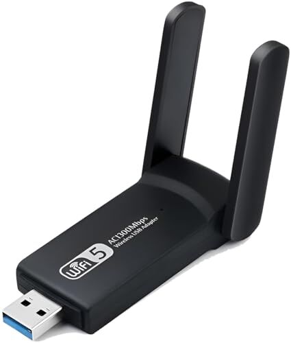 1300Mbps Wireless Adaptör WiFi Ağ Kartı Masaüstü Bilgisayar PC ile Uyumlu Realtek Rtl 8812BU USB3.0 WiFi Adaptör, 2.5G 5G 5.8G Wireless Adaptör, USB WiFi Alıcı USB 1.1,2.0,3.0 (AC1300)