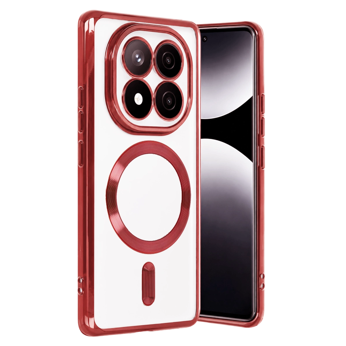 Xiaomi Redmi Note 15 Pro Plus 5g Kross Magneticsafe Kapak - Kırmızı