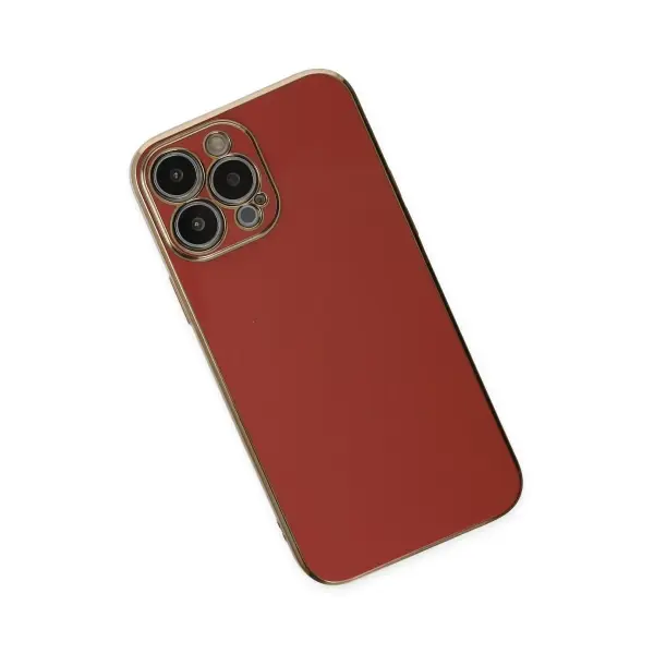 Apple iPhone 15 Pro Max Kılıf Volet Silikon - Kırmızı