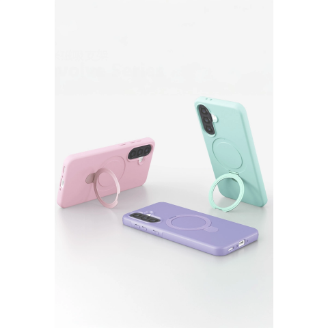 Samsung Galaxy A37 5g Regal Magsafe Standlı Kapak - Su Yeşili