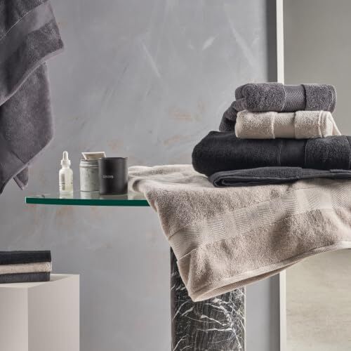 Premium Pamuk 85x150 cm Banyo Havlusu Siyah