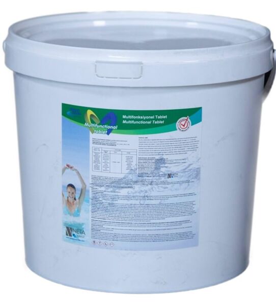 Üçü Bir Arada Multi Tablet Klor, 10 Kg