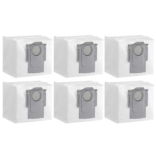 Roborock S8 Plus; S8 Pro Ultra; S7 MaxV Ultra; S7 Pro Ultra; Q7 Plus; Q7 Max; Q7 MaxPlus; Q8 Max Plus; Q5 Pro Plus Elektrikli Süpürge 3L Otomatik Boşaltma Yuvasına Uyumlu 6 Adet Toz