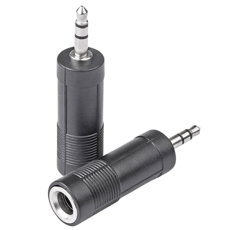 3.5 mm Stereo Erkek/1 Dişi 6.3 mm Jack (6.3 mm-3.5 mm Çevirici)