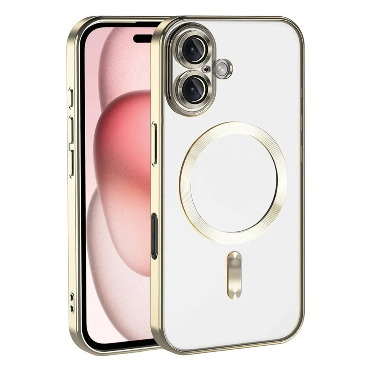 Apple iPhone 17 Kross Magneticsafe Kapak - Gold