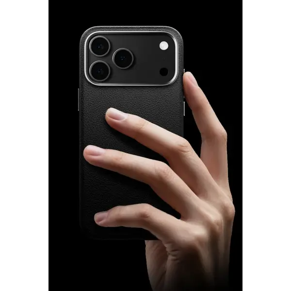 Joko Apple iPhone 17 Pro/18 Pro Wonder Deri Magsafe Kapak - Siyah