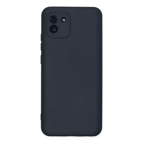 Samsung Galaxy A03 Kılıf Nano içi Kadife Silikon - Lacivert