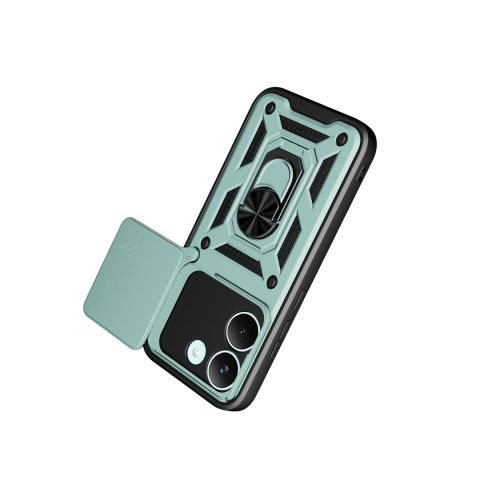 Xiaomi Poco X8 Pro Pars Lens Yüzüklü Silikon - Yeşil
