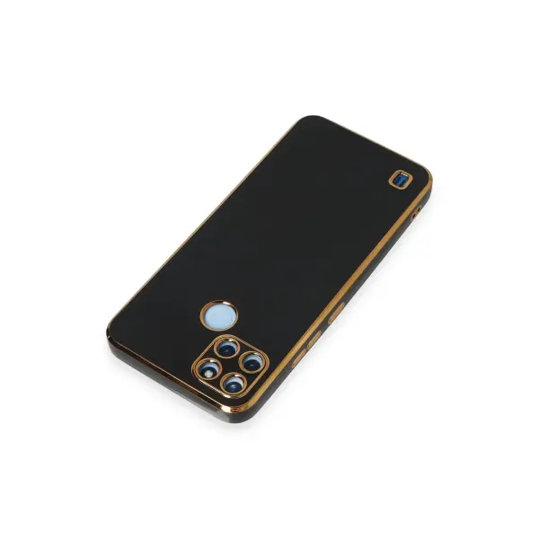 Realme C25Y Kılıf Volet Silikon - Siyah