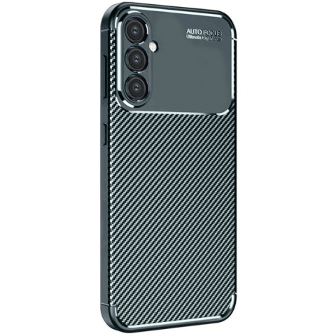 Samsung Galaxy A56 Kılıf Auto Focus Karbon Kapak - Koyu Yeşil