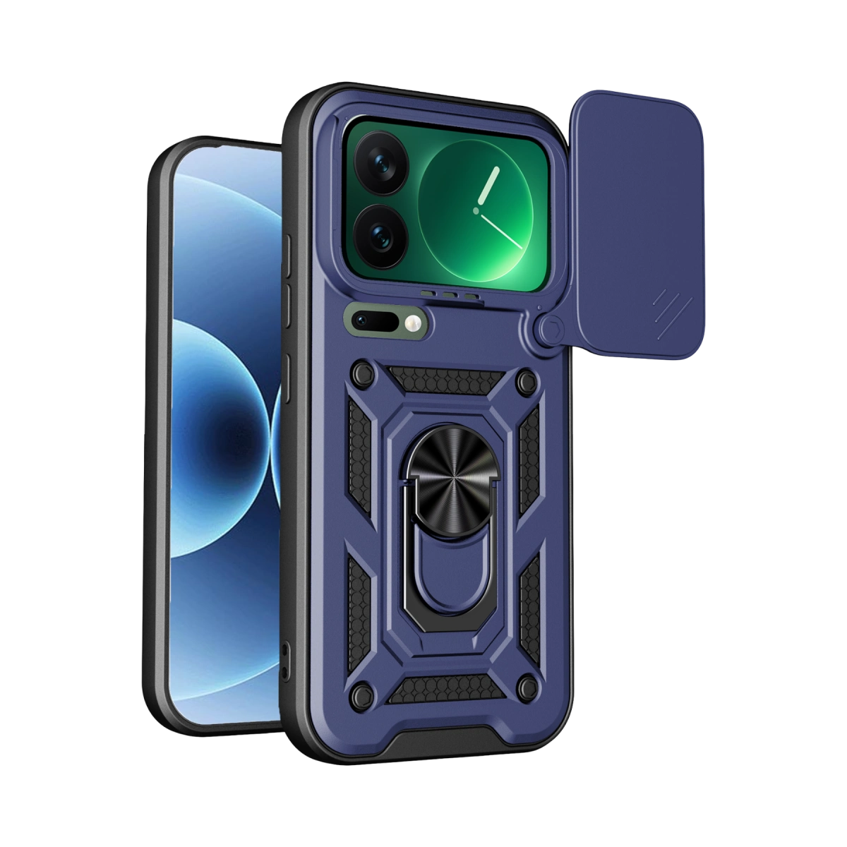 Xiaomi Mi 17 Pro Max Pars Lens Yüzüklü Silikon - Lacivert