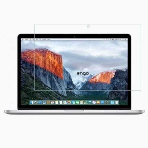 Macbook Pro 15.4 İnç Uyumlu Ekran Koruyucu, 9H Temperli Kırılmaz Esnek Nano Cam, Çizilmeye ve Darbeye Dayanıklı, HD Şeffaf Retina (2015) 16:10