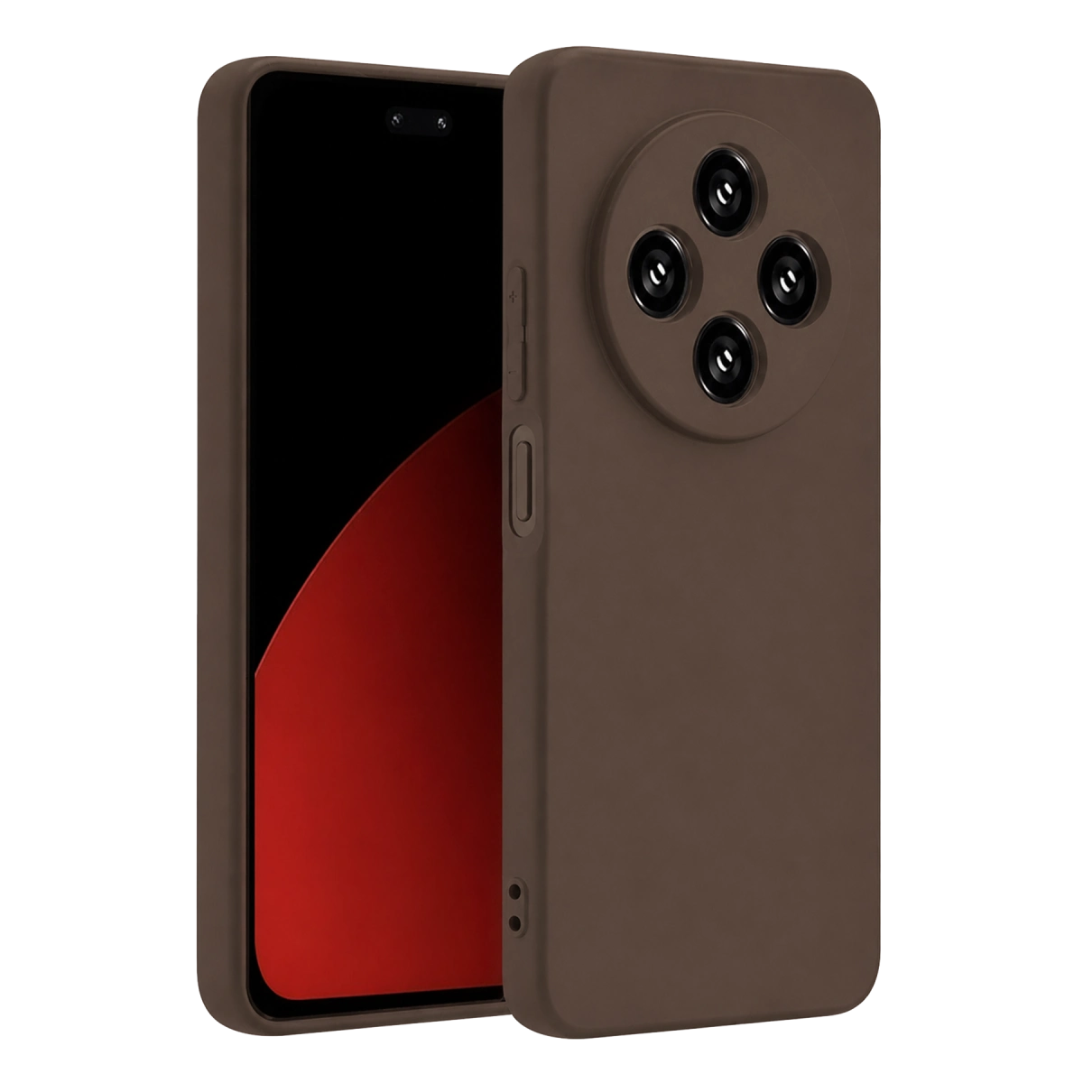 Xiaomi Redmi 14c Kılıf First Silikon - Kahverengi
