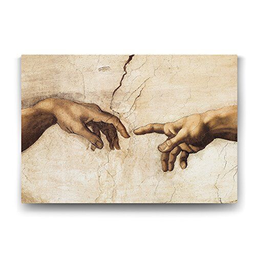 Michelangelo Creation of Adam Tablosu - 75x50 cm