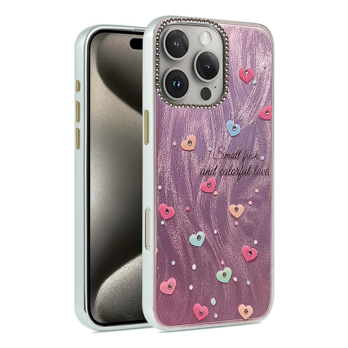 Apple İphone 16 Pro Max Kılıf Blade Aynalı Desenli Kapak - Desen 8