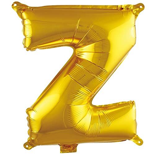 Z Harfi 16 İnç Gold renk folyo balon, 36 CM (altın)