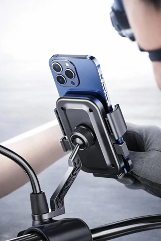 Xy-089 Motosiklet & Bisiklet Ayna Baglantılı Telefon Tutucu