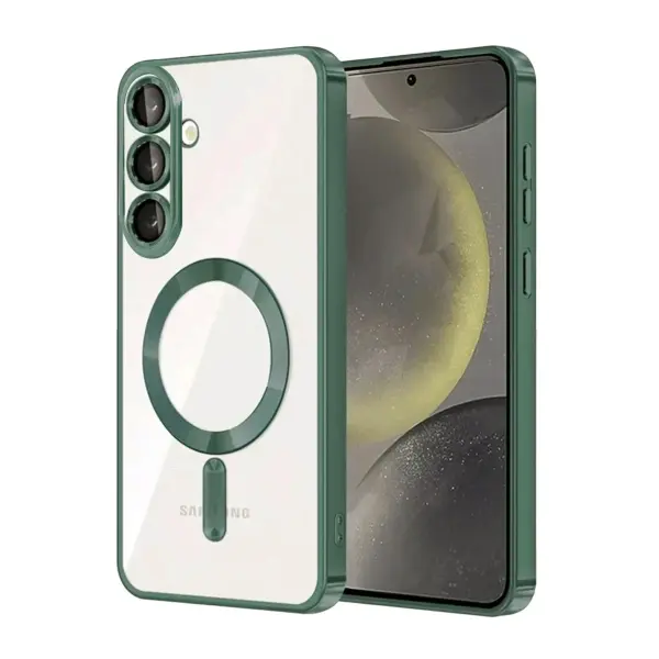 Samsung Galaxy A57 5G Kross Magneticsafe Kapak - Koyu Yeşil