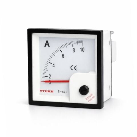 Analog Direkt  Ampermetre 40A 72X72 VTEKE - AK-A72-40D