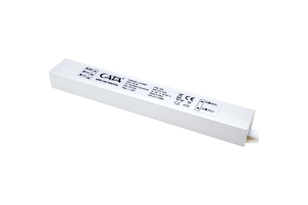 Cata 3 Amper Şerit Led Trafosu36WDış Mekan
