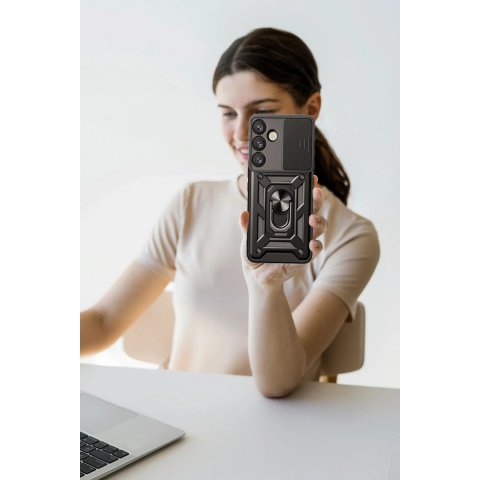 Samsung Galaxy S26 Pars Lens Yüzüklü Silikon - Yeşil