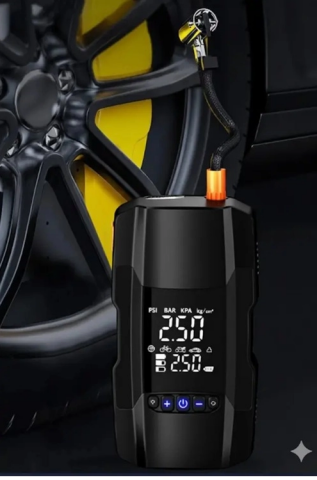 Şarjlı 10.000 Mah Akıllı Dijital Lastik Şişirme Pompası | 150 Psı | 12v Akü Şarj Takviyeli