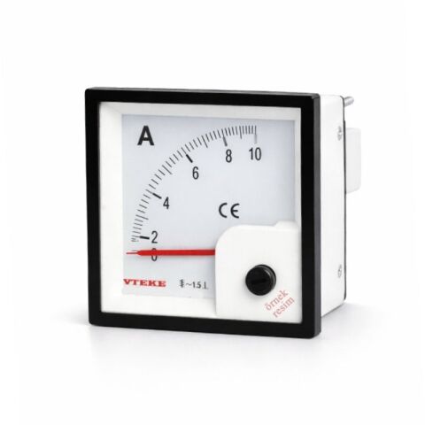 Analog Direkt  Ampermetre 80A 72X72 VTEKE - AK-A72-80D