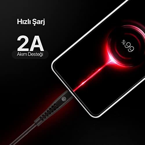 USB-A - iPhone Lightning 2A Şarj Kablosu 300 cm Siyah 3DK37S