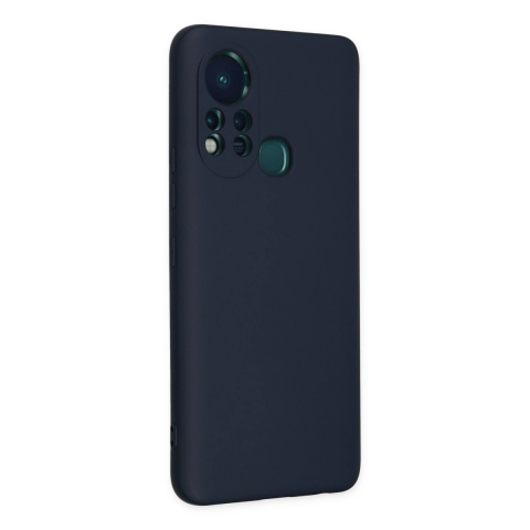 İnfinix Hot 11s Kılıf Nano İçi Kadife Silikon - Lacivert