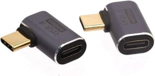 90 Derece Type-C Çevirici, USB 4 40 Mbps Dik Type-C Çevirici