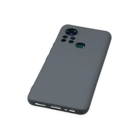 İnfinix Hot 11s Kılıf Nano İçi Kadife Silikon - Gri