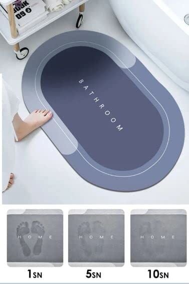 Sihirli Su Emici Banyo ve Abdest Paspası, Kaymaz Tabanlı