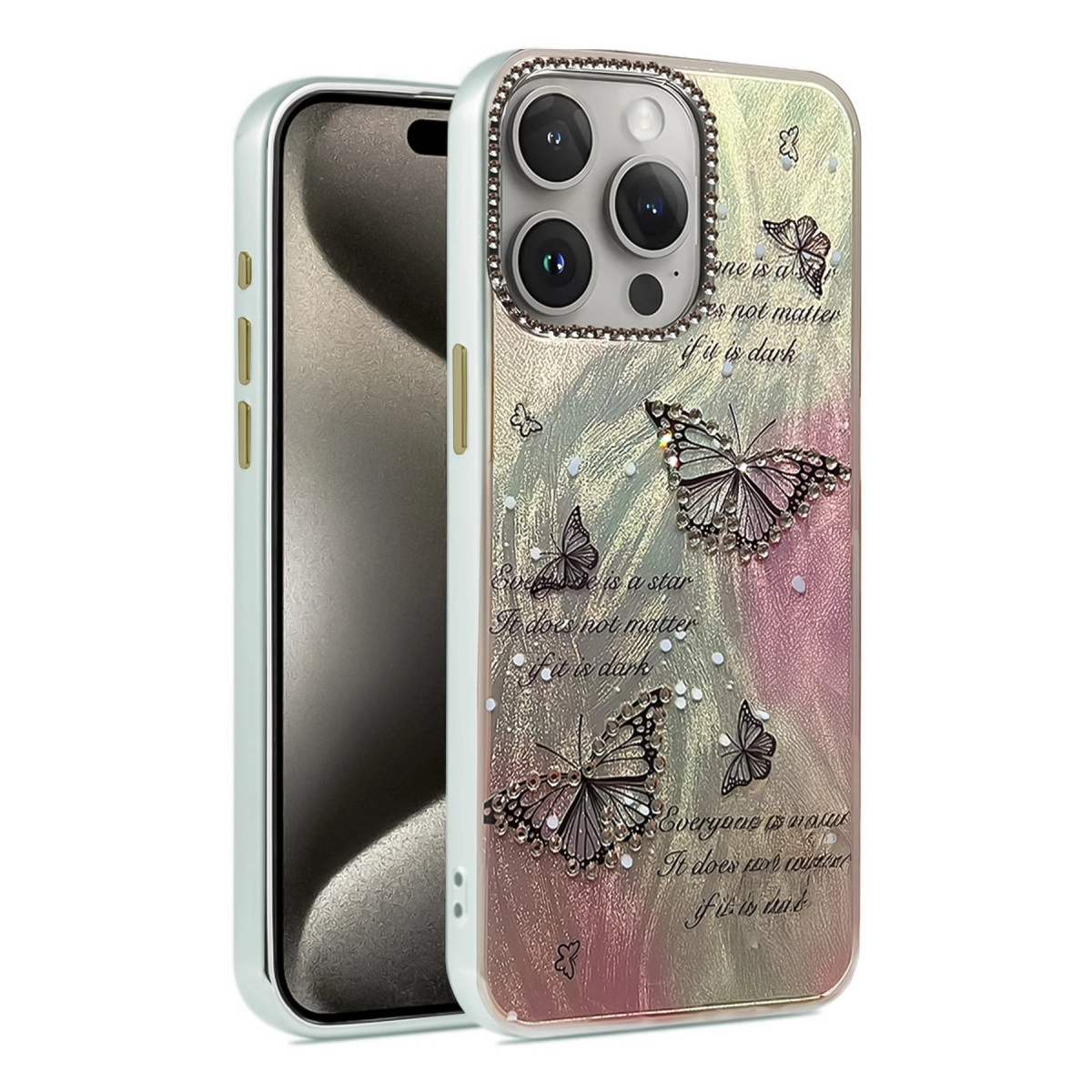 Apple İphone 14 Pro Kılıf Blade Aynalı Desenli Kapak - Desen 6